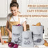 Potato Onion Garlic Storage Bag, Reusable Vegetable Storage Bags with Drawstring Closure, 3 Packs (Potato Onion Garlic