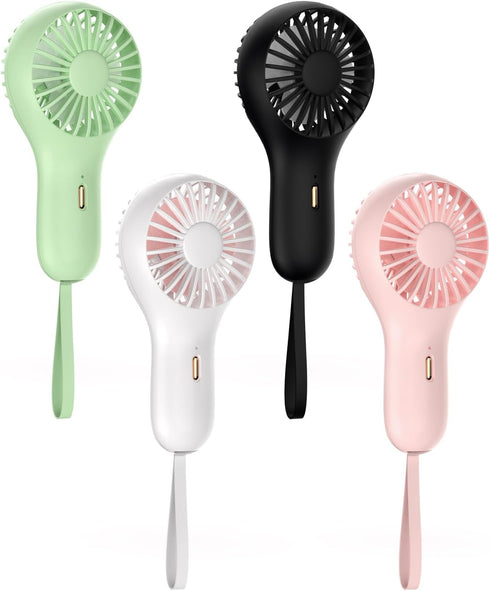 Handheld Mini Portable Fan, USB Rechargeable Personal Fan with 3 Speeds for Outdoor, Home, Office, Travelling