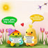 AicooFest 9pcs Positive Crochet Animals Emotional Support Plushies with Messages Positive Cat Bunny Duck Shark Employee