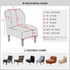 2 Armless Armless Leorate Pcs Velvet Chair Slipcover, High Stretch Slipper Chair Cover, Removable & Washable Accent