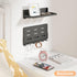 6 Black11.8", 1 Pack Small Folding Metal Shelf with Hooks, Fold-up Wall Shelf, Hooks, Drop Down Floating Shelf
