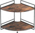 2 Tier Corner Shelf, Bathroom Organizer Countertop, Wooden Bathroom Trays for Counter