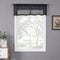 Tollpiz Sheer Valance, Linen Textured Bedroom Curtain, Light Filtering Rod Pocket Voile Valances for Living Room, Black