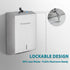 Commercial 400 /420 SUS304 Paper Towel Dispenser Wall Mount: Large Capacity Paper Towel Holder for Bathroom with Lock