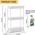3 SPACEKEEPER Slim Rolling Storage Cart, Tier Bathroom Storage Organizer Laundry Room Utility Cart Mobile Shelving
