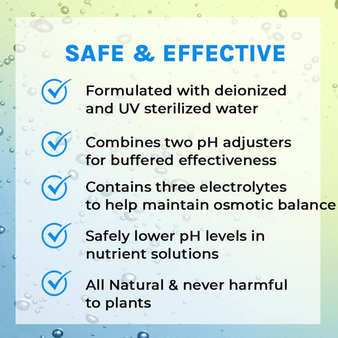 16 Microbe Life Hydroponics pH Down pH Control Liquid, Premium Buffering for pH Stability, Decreases pH Levels, Use