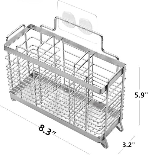KESOL Utensil Holder Utensil Drying Rack Basket Holder with 3 Divided Compartments, Rust Proof by KESOL