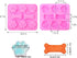 3-Pack Silicone Puppy Paw and Bone Molds for Treats