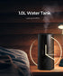 raydrop Cool Mist Humidifiers for Bedroom, 1.0L Quiet Ultrasonic, Space-Saving, Filterless, Auto Shut Off (0.26 Gallon,