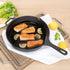 Restaurantware Met Lux 11.75 Inch Cast Iron Skillet, Pre-Seasoned Fry Pan for Indoor/Outdoor Cooking