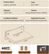 Projector Wall Mount Shelf Floating, Metal Projector Shelf for Wall, No Drilling Projector Stand for Cable Box