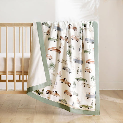 6 40" 50" GRSSDER Cotton Muslin Quilt Blanket - Silky Soft and Breathable Baby Blanket Quilt, Oversized Muslin Blankets