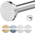 Ausemku Shower Curtain Rod Tension - 26-76 Inch Non-Slip Spring Tension Curtain Rod for Bathroom Kitchen (Silver)
