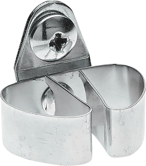 Triton Products Spring Clip Pegboard Hook - 1 1/8", Pack of 10, Chromate Dipped Steel Durahook
