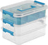 STERILITE Layer Stack & Carry Box, 10-5/8-Inch Storage Solution