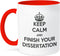 3dRose Keep Calm and Finish Your Dissertation Two Tone Mug, 1 Count (Pack of 1)