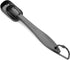 Accurate 18/8 Stainless Steel Measuring Spoons, Heavy Duty Set of 6 with Ring Connector, Dark Grey