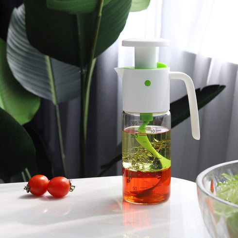 Vucchini Salad Dressing Shaker Mixer Bottle, Homemade Dressing Container - BPA Free Glass Juice Storage Ketchup