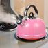 MAGICLULU Whistling Kettle, Mini Tea Kettle for Stovetop, Spherical Stainless Steel Teapot with Sound Pot