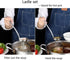 Metal Soup Ladle Set of 2, 18/8 Stainless Steel Ladle Spoon and Strainer Scoop, Cooking Utensil for Kitchen