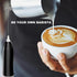 Milk Frother Rechargeable, Handheld Electric Whisk Beater, USB Frother for Cappuccino, Frappe, Hot Chocolate