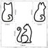 Ferraycle 3 Pieces Black Cat Metal Wall Art, Wire Sign Decor for Kitchen, Restaurant, Christmas Cat Lover Gifts