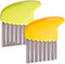 Crinkle-Cutter for Veggies-Salad, 2Pcs Stainless-Steel-Blade Wavy Chopper Knife