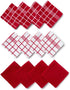 Encasa Terry Cloth Dish Towel Set | 12x12 in Super Absorbent Kitchen Towels for Drying and Cleaning - Pack of 12 Terry