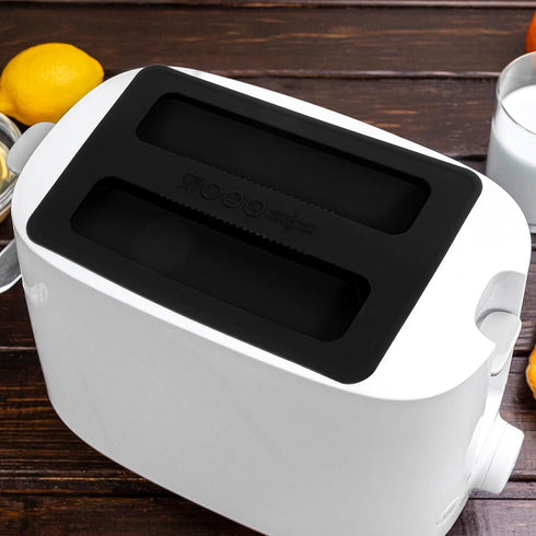 STOBAZA Silicone Toaster Lid, 2 Slices Toaster Cover, Kitchen Appliance Top Cover, Black