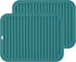 Smithcraft Silicone Trivets Set 2 Teal, Heat Resistant Mats for Hot Dishes, Pots, Pans, Kitchen Counter, Silicone Pot