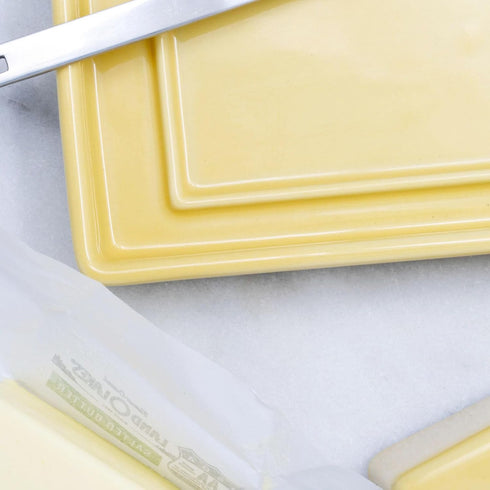 Countertop, ZERO JAPAN Compact Butter Dish for Fits West Coast Butter Sticks (Stubby Size), Ceramic Butter Keeper