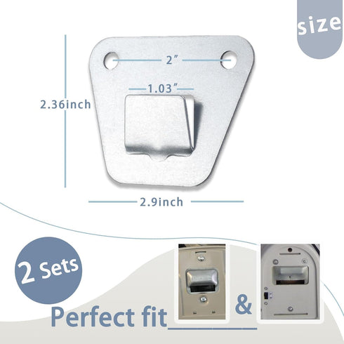 2-Set Wall Fan Mounting Bracket, Heavy Duty Wall Mounting Fan Bracket, Solid Steel Fan Wall Mount Bracket with Fastening Screws, Oscillation Fans Hidden Holder Bracket