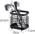 Stainless Steel Kitchen Utensil Holder, Countertop Drying Caddy, Rust-Proof Cutlery Drainer for Kitchen Utensils