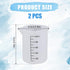 XIHIRCD 2pcs Laundry Detergent Cups, Handy Soap Measuring Cup Silicone Liquid Measuring Cups Practical Liquid Detergent