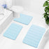 Buganda Memory Foam Bath Mat Rug 47" x 17" Ultra Soft Non-Slip Water Absorbent Machine Washable for Bathroom