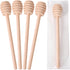 CJFocus 22 PCS Wooden Honey Sticks Dipper 6 Inch, Individually Wrapped Mini Honeycomb