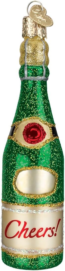 Old World Christmas Glass Blown Ornaments for Christmas Tree, Adult Beverages Cheers
