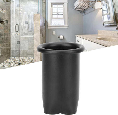 Estink Hair Dryer Holder, 9cm / 3.54in Black Stainless Steel Blow Dryer Shelf for Bathroom