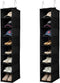 Berdeng Hanging Shoe Organizer for Closet with Side Mesh PocketsHat Racks for Baseball