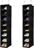 Berdeng Hanging Shoe Organizer for Closet with Side Mesh PocketsHat Racks for Baseball
