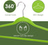 10 PACK VELVET HANGER, GREEN