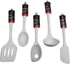 Chef Craft Premium Silicone Kitchen Tool and Utensil, 5 Piece Set, Gray by Chef Craft