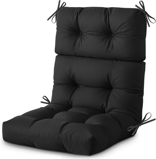 DANGHOOGY Outdoor/Indoor High Back Chair Cushion, Waterproof Outdoor Rocking Chair Cushion with