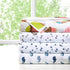 Mi Zone Printed Queen Sheets, Casual Microfiber Bed Sheets, Cool Navy 4-Piece Set with Flat, Fitted Sheet & 2