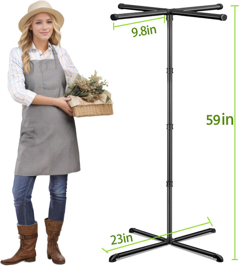 59" 8 Plant Hanger Indoor, Tall Hanging Plant Stand Heavy Duty Metal Indoor Plant Hanger Stand Hanging Plant Holder