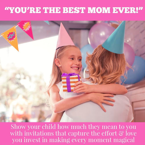 Heard the Moos Pink Cow-Themed Birthday Party Invitations for Kids, 20 Fill In Cards with Envelopes by AmandaCreation
