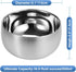 2pcs Double-wall Vacuum Insulated Stainless Steel316# Bowl, Anti-shatterproof Soup Bowl,Appetizer Snack Bowl,Ice Cream Bowl,Lightweight Salad Bowl.Capacity 500ml.Diameter 5.1 inches by luvtree