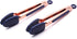 COOK WITH COLOR Stainless Steel Silicone Tipped Tongs Set - 2 Pc Mini Kitchen & BBQ Tongs, Blue