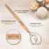 Bread Story Set of 3 Danish Whisk Dough Lame Slashing Tool and Wooden Scraper Tool for Pastry Baking