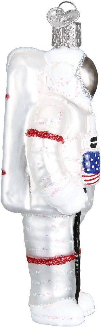 Old World Christmas Ornaments: Glass Blown Astronaut Gifts for Outer Space Christmas Tree